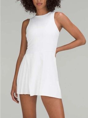 Lululemon Nulux Asymmetrical Tennis Dress White Size 10